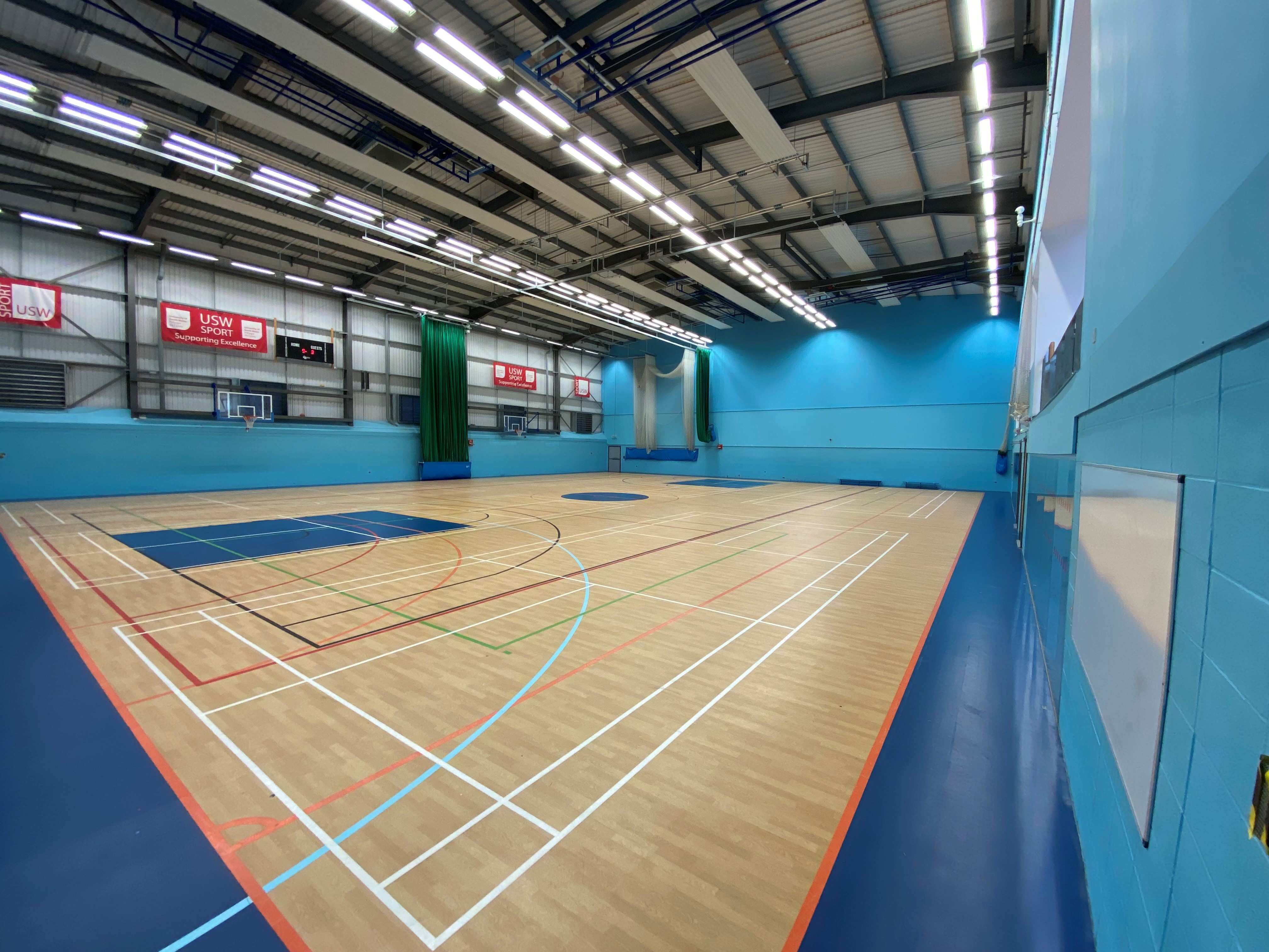 University of South Wales sports flooring