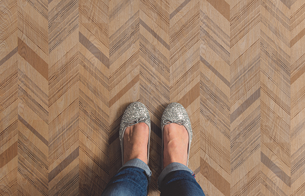 Taralay Impression in Herringbone design